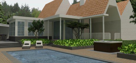 Zwembad woonhuis Leende